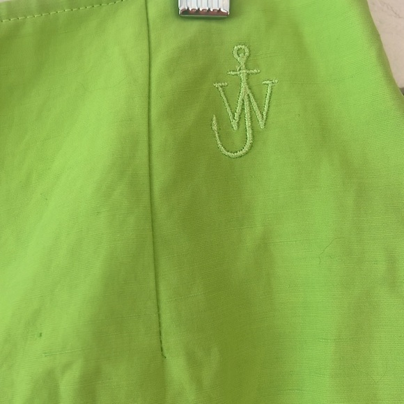 JW ANDERSON US sz 4 UK 8 lime green curved hem mini skirt NWT - Picture 9 of 9